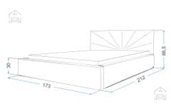 Trianova Dvižna postelja Georgia 160x200 cm
