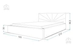 Trianova Dvižna postelja Georgia 180x200 cm