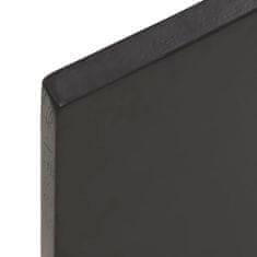 Vidaxl Mizna plošča temno siva 80x40x2 cm obdelana trdna hrastovina