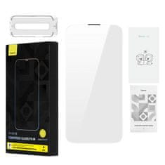 BASEUS 0,4 mm corning hd kaljeno steklo za iphone 13 pro max/14 plus + komplet za čiščenje