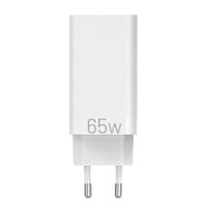 Vention GaN 2xUSB-C+ USB-A omrežni polnilec FAAW0-EU 2,4A PD 65W/30W/30W bela