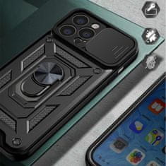 MG Hybrid Armor Camshield ovitek za iPhone 14 Pro Max, črna