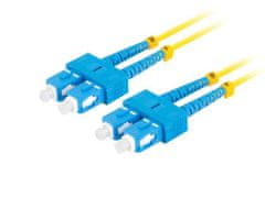Lanberg optični povezovalni kabel SM SC/UPC-SC/UPC duplex 2m LSZH G657A1 premer 3mm, rumena barva