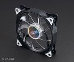 Akasa Dodatni ventilator Vegas LED 12 cm bela