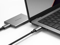 Linq USB-C v USB-C kabel, M/M, USB 4, 40Gbps, 8K 60Hz, 1 m, pleten