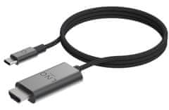 Linq USB-C v HDMI 2.1 kabel, M/M, 8K 60Hz, 4K 120Hz, HDR, 2 m, pleten