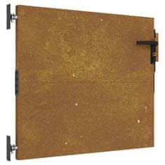 Vidaxl Vrtna vrata 85x100 cm corten jeklo