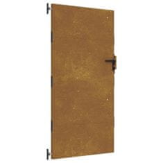 Vidaxl Vrtna vrata 85x200 cm Corten jeklo