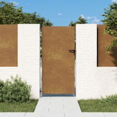 Vidaxl Vrtna vrata 85x200 cm Corten jeklo