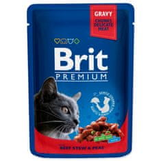 Brit Kapsička BRIT Premium Cat Beef Stew & Peas 100 g