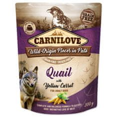 Carnilove Kapsička CARNILOVE Dog Paté Quail with Yellow Carrot 300 g