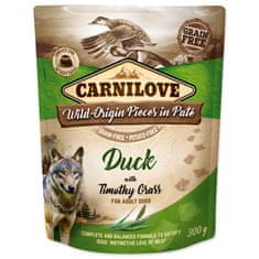 Carnilove Kapsička CARNILOVE Dog Paté Duck with Timothy Grass 300 g