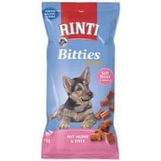 Finnern Pochoutka RINTI Extra Bitties Puppy kuře + kachna 75 g