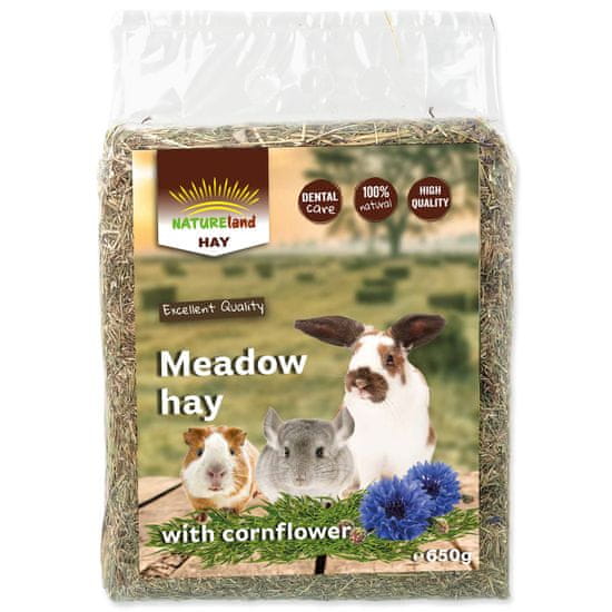 NATURE LAND Seno Meadow Hay s chrpou 0,65 kg