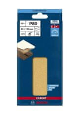 BOSCH Professional EXPERT C470 brusni papir z 8 luknjami, 80 x 133 mm, G 80, 10 kosov (2608900879)