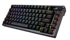 ASUS ROG Azoth Wireless tipkovnica, PBT, OLED, RGB, USB, ROG NX rdeča