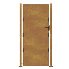 Vidaxl Vrtna vrata 105x205 cm corten jeklo