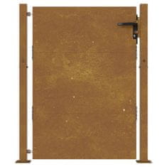 Vidaxl Vrtna vrata 105x130 cm Corten jeklo