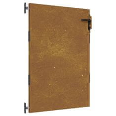 Vidaxl Vrtna vrata 85x150 cm Corten jeklo