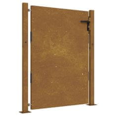 Vidaxl Vrtna vrata 105x155 cm Corten jeklo