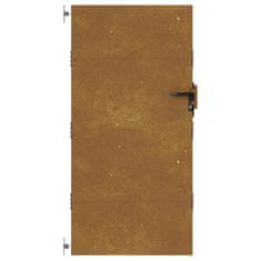 Vidaxl Vrtna vrata 85x175 cm Corten jeklo