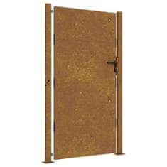 Vidaxl Vrtna vrata 105x205 cm Corten jeklo