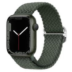 BStrap Elastic Nylon pašček za Apple Watch 42/44/45mm, olive green