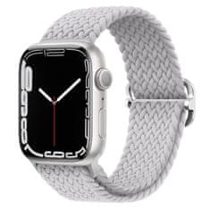 BStrap Elastic Nylon pašček za Apple Watch 38/40/41mm, pearl white