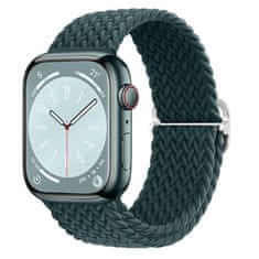 BStrap Elastic Nylon pašček za Apple Watch 38/40/41mm, rainforest green