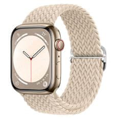 BStrap Elastic Nylon pašček za Apple Watch 38/40/41mm, beige