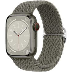 BStrap Elastic Nylon pašček za Apple Watch 42/44/45mm, olive