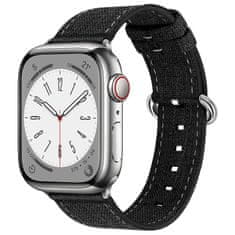 BStrap Denim pašček za Apple Watch 38/40/41mm, black