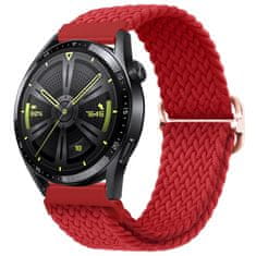 BStrap Elastic Nylon pašček za Garmin Vivoactive 3, red