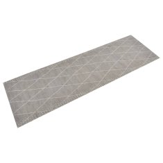 Vidaxl Kuhinjska preproga pralna rombi 60x180 cm žamet