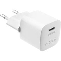 FIXED Mini adapter, kabel USB-C, 20 W, bel