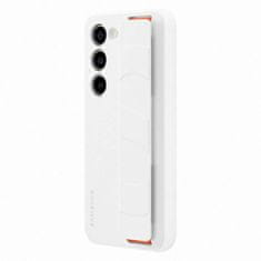 Samsung Silikonski ovitek z zapestnim trakom Samsung Galaxy S23 Silicone Grip Cover white