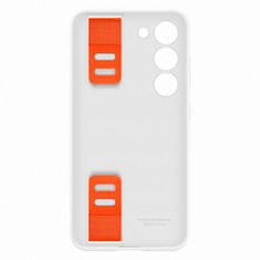 Samsung Silikonski ovitek z zapestnim trakom Samsung Galaxy S23 Silicone Grip Cover white