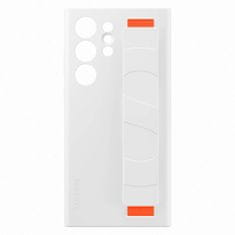 Samsung Silikonski ovitek s trakom Samsung Galaxy S23 Ultra Silicone Grip Cover white