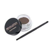 Makeup Revolution Brow Pomade With Double Ended Brush pomada za obrvi 2.5 g Odtenek medium brown