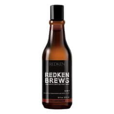 Redken Brews 3-In-1 300 ml večnamenski šampon 3v1 za moške