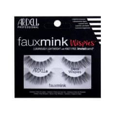 Ardell Faux Mink Demi Wispies naravne trepalnice s prozornim trakom 2 kos Odtenek black