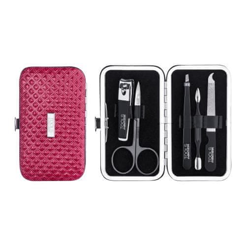 Gabriella Salvete TOOLS Manicure Kit Odtenek magenta Set pilica za nohte + škarje za nohte + pinceta + ščipalec + orodje za potiskanje obnohtne kožice