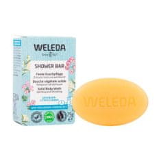 Weleda Shower Bar Geranium + Litsea Cubera aromaterapijsko trdo milo za energijo in osvežitev 75 g za ženske