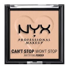 NYX Can't Stop Won't Stop Mattifying Powder mat puder 6 g Odtenek 03 light medium