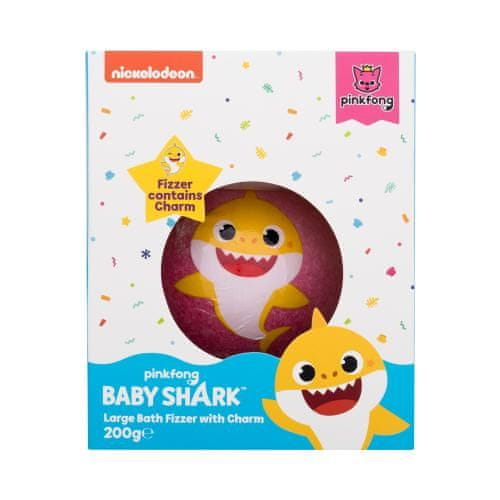 Pinkfong Baby Shark Bath Fizzer Pink kopalna bombica 200 g