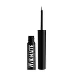 NYX Vivid Matte tekoče in mat črtalo za oči 2 ml Odtenek 01 black