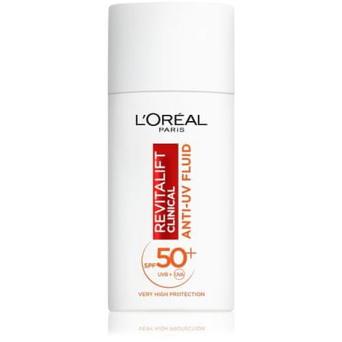 Loreal Paris Revitalift Clinical Anti-UV Fluid SPF50+ antioksidantni dnevni fluid za obraz z uv-zaščito za ženske POKR