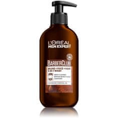 Loreal Paris Men Expert Barber Club Beard, Face & Hair Wash čistilni gel za brado, obraz in lase 200 ml za moške