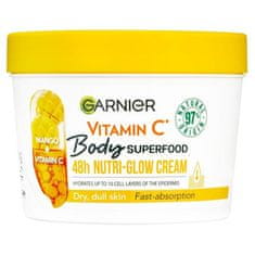 Garnier Body Superfood 48h Nutri-Glow Cream Vitamin C negovalna in osvetlitvena krema za telo 380 ml za ženske