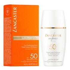 Lancaster Sun Perfect Sun Perfecting Fluid SPF50 fluid za zaščito pred soncem za preprečevanje gub in pigmentnih madežev 30 ml za ženske